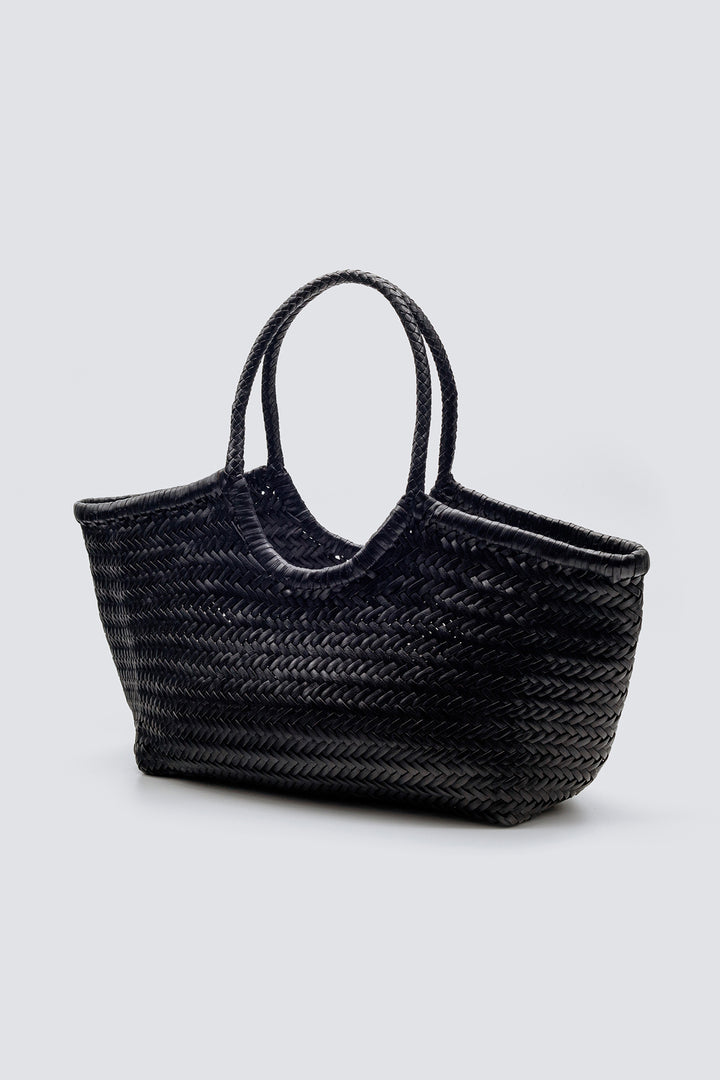 Dragon Diffusion woven leather bag handmade - Nantucket Big Black