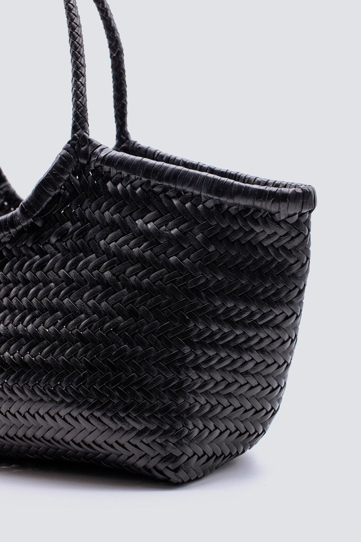 Dragon Diffusion woven leather bag handmade - Nantucket Big Black