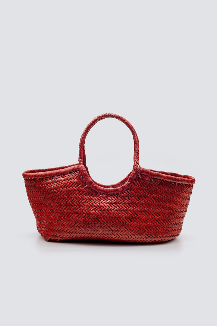 Dragon Diffusion woven leather bag handmade - Nantucket Big Red