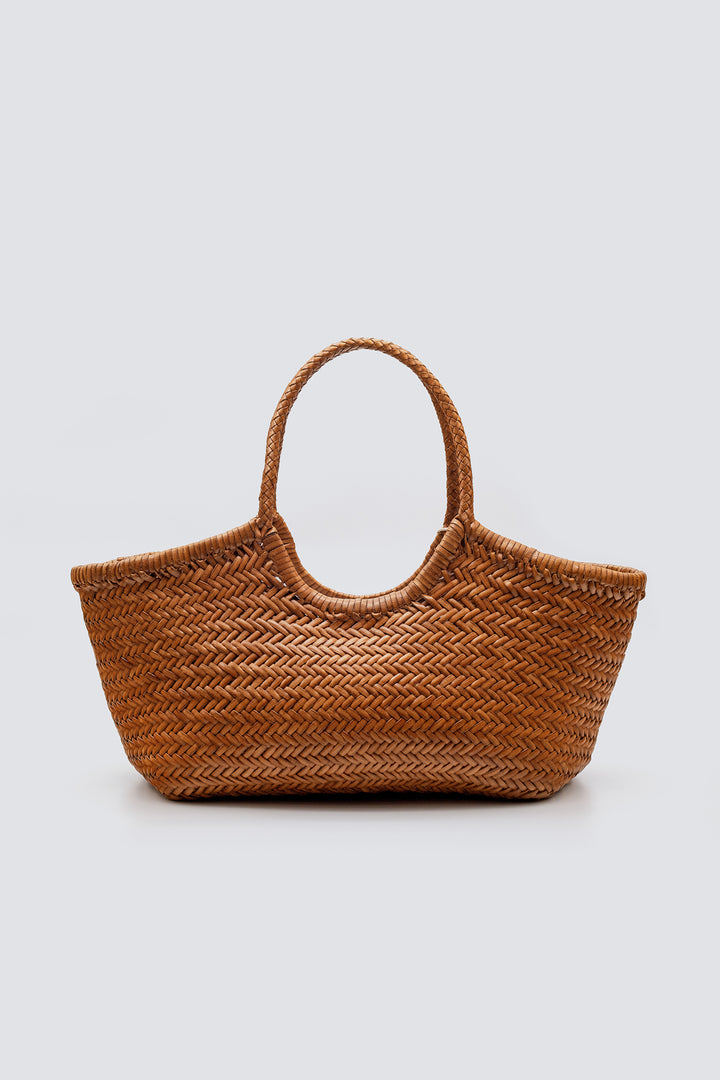 Dragon Diffusion woven leather bag handmade - Nantucket Big Tan