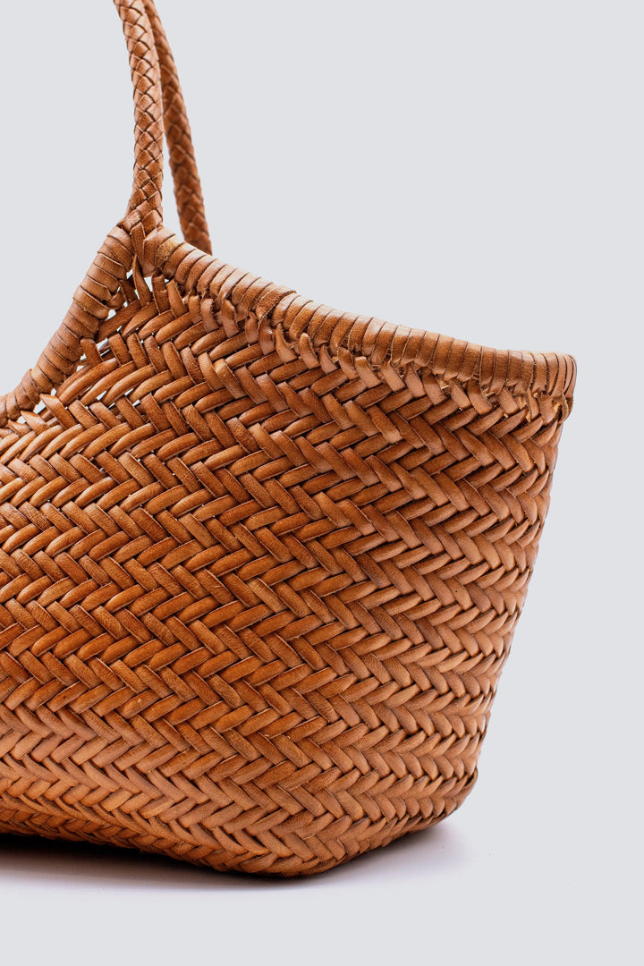 Dragon Diffusion woven leather bag handmade - Nantucket Big Tan