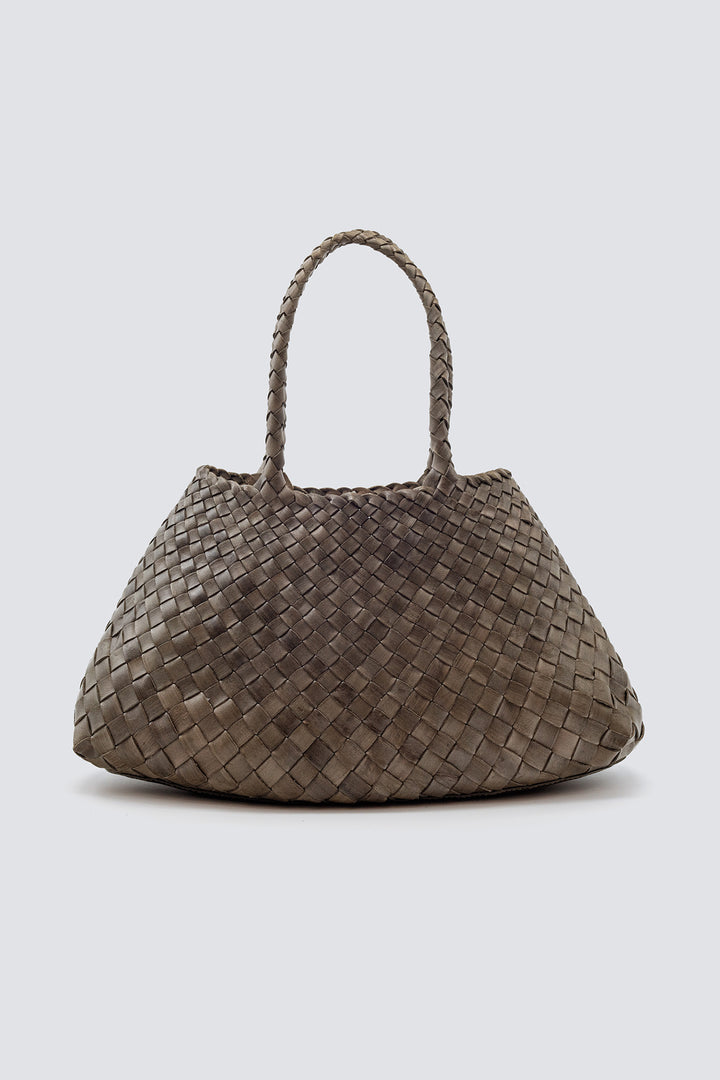 Dragon Diffusion woven leather bag handmade - Santa Croce Big Military