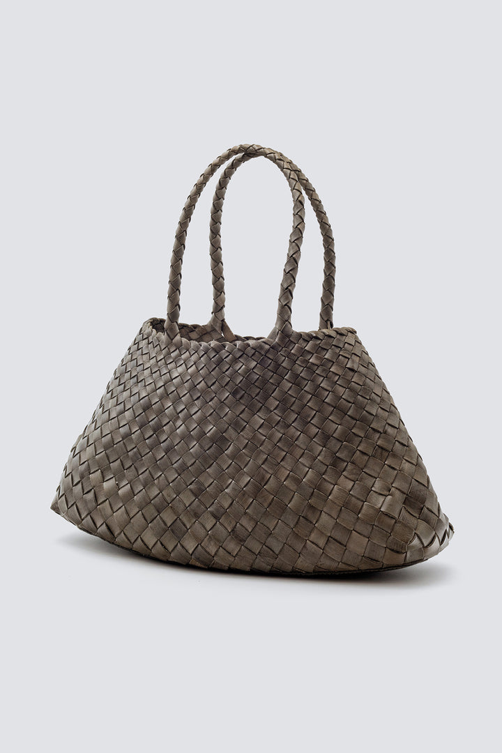 Dragon Diffusion woven leather bag handmade - Santa Croce Big Military