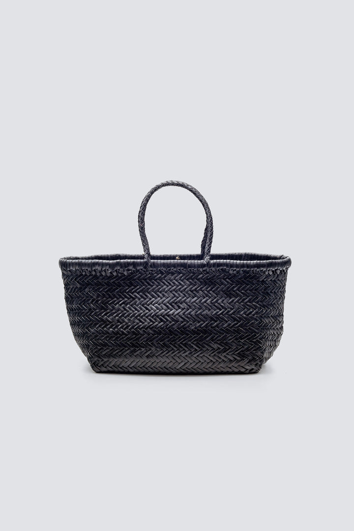 Dragon Diffusion woven leather bag handmade - Triple Jump Small Black