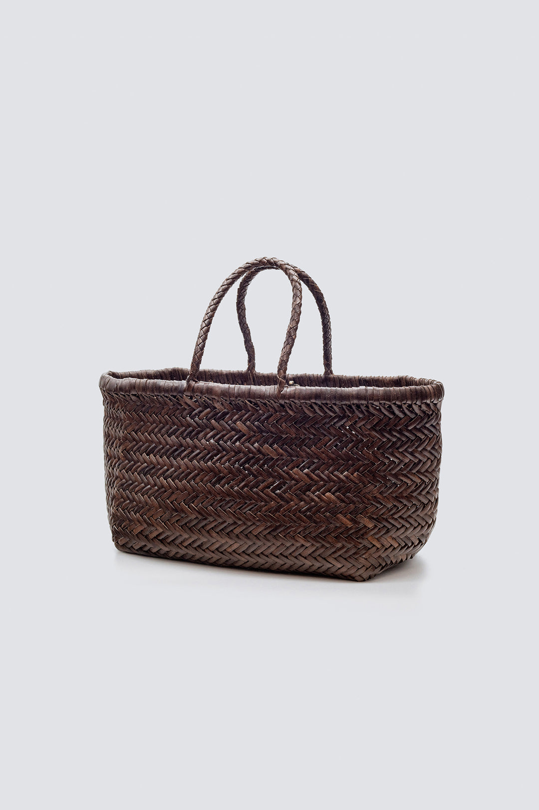 Dragon Diffusion woven leather bag handmade - Triple Jump Dark Brown