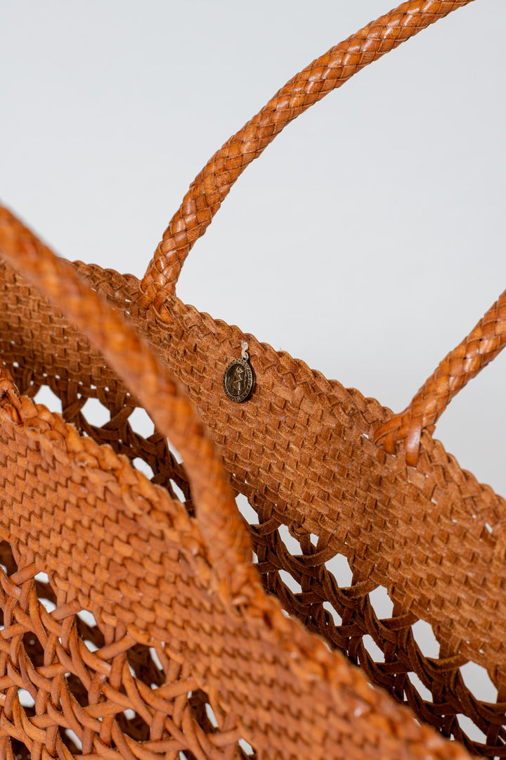 Dragon Diffusion woven leather bag handmade - Cannage Market XL