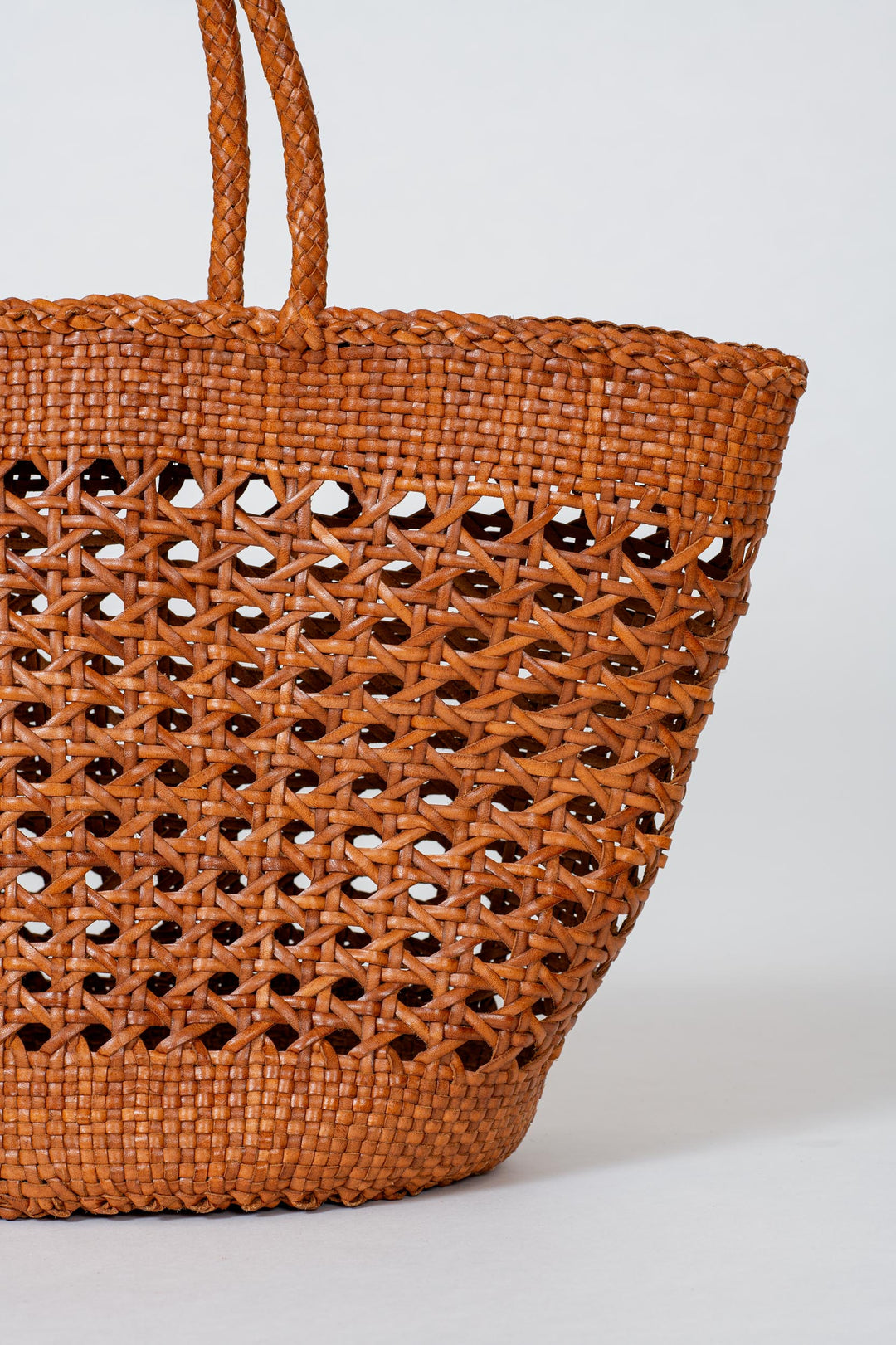 Dragon Diffusion woven leather bag handmade - Cannage Market XL