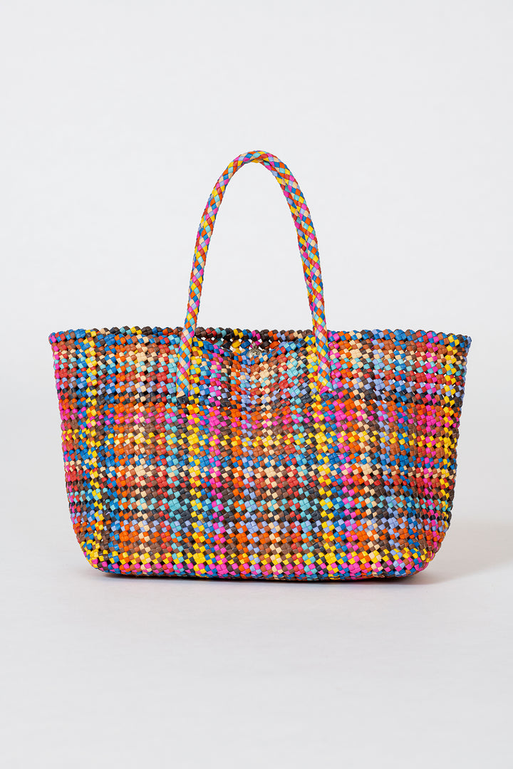 Dragon Diffusion woven leather bag handmade - Flower Multi