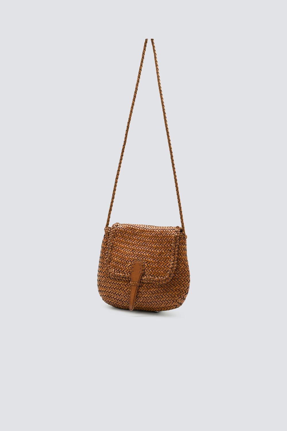 Dragon Diffusion woven leather bag handmade - Mini City Bag Tan
