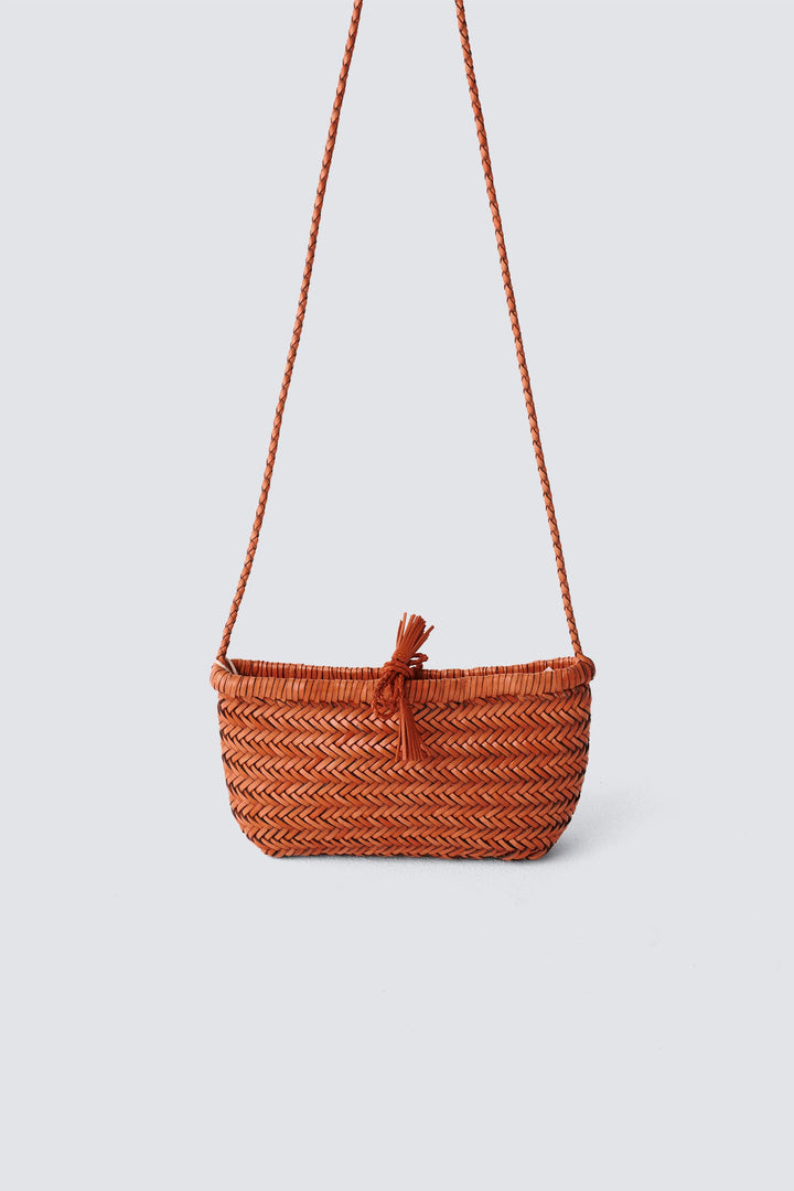 Dragon Diffusion woven leather bag handmade - Minsu Bag Tan