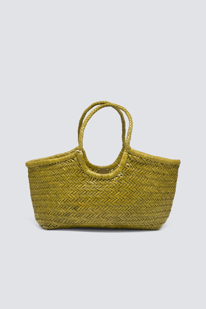 Dragon Diffusion woven leather bag handmade - Nantucket Big Bamboo Green