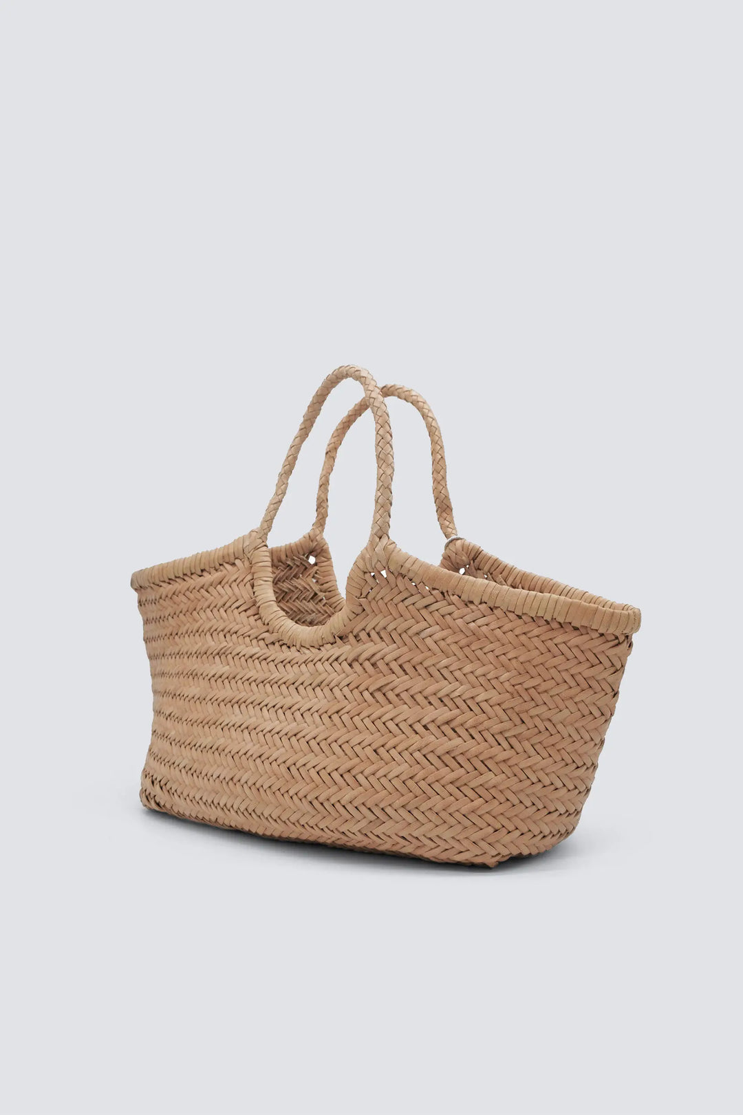 Dragon Diffusion - Woven Leather Bag Handmade - Nantucket Big Natural