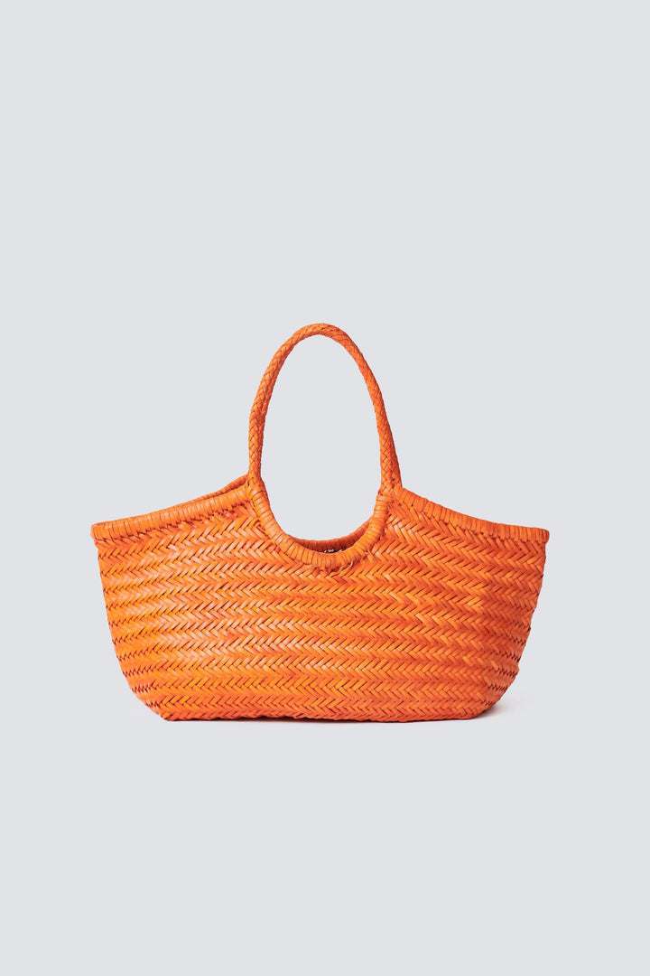 Dragon Diffusion woven leather bag handmade - Nantucket Orange