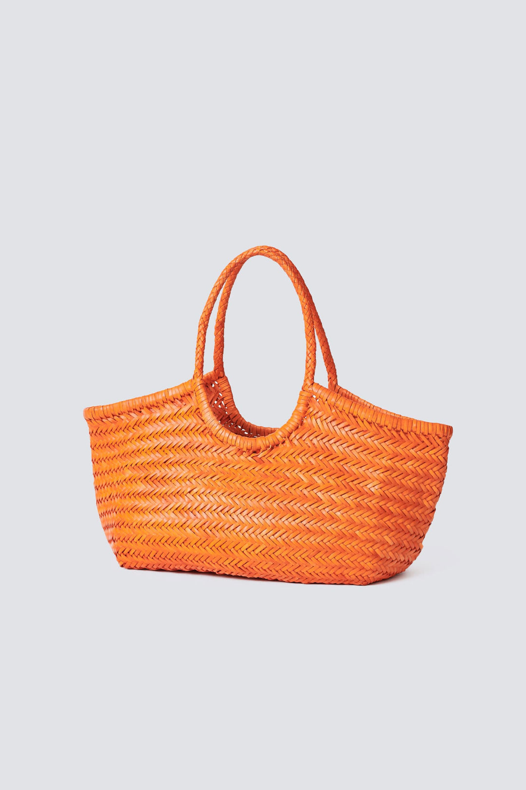 Dragon Diffusion woven leather bag handmade - Nantucket Orange