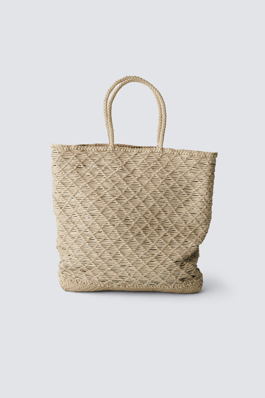 Dragon Diffusion woven leather bag handmade - NS Corso Pearl