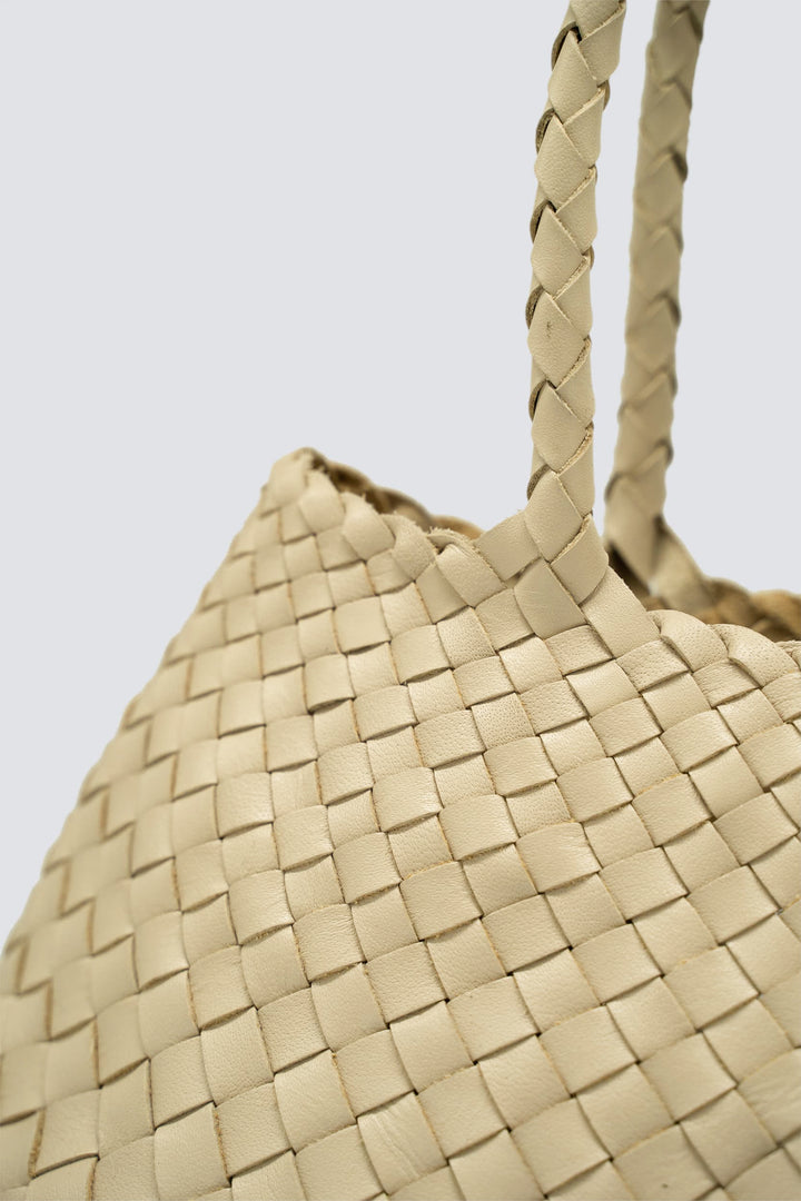 Dragon Diffusion woven leather bag handmade - Santa Croce Big Pearl