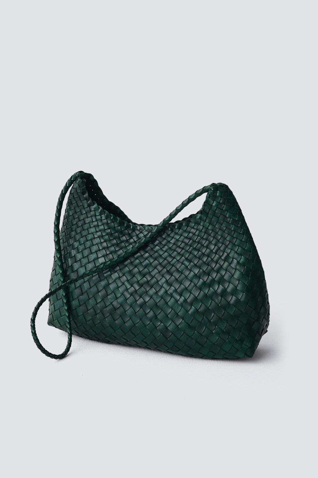 Dragon Diffusion woven leather bag handmade - Santa Rosa Forest Green