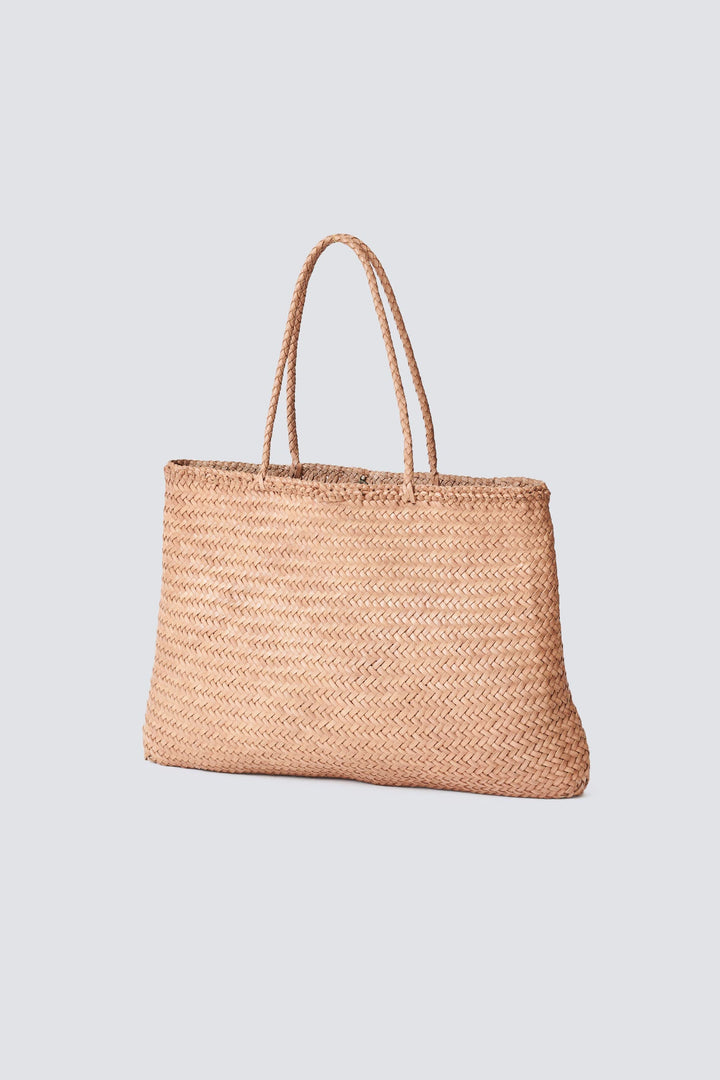 Dragon Diffusion woven leather bag handmade - Sophie Large Natural