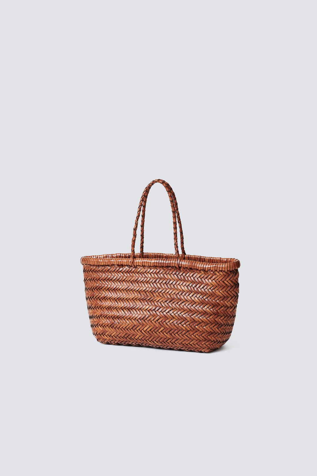 Dragon Diffusion woven leather bag handmade - Bamboo Triple Jump Mini Tan