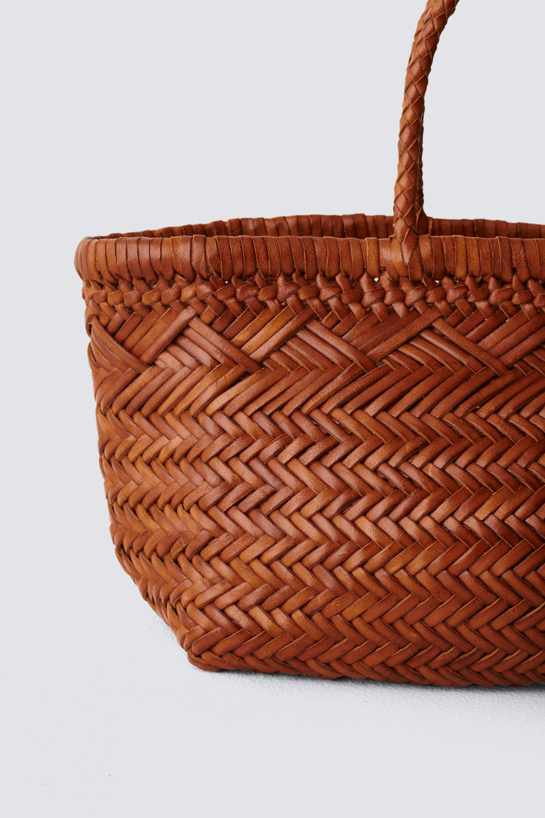 Dragon Diffusion woven leather bag handmade - Triple Jump Small 6 lines Tan