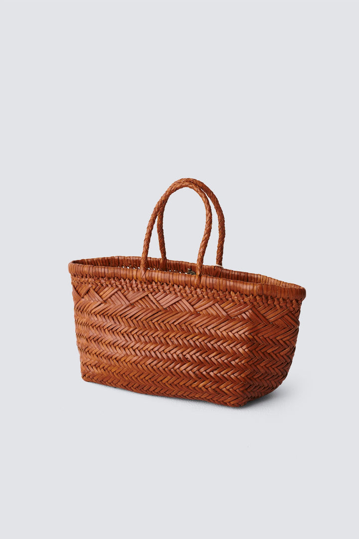 Dragon Diffusion woven leather bag handmade - Triple Jump Small 6 lines Tan